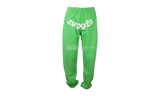 Spider Worldwide Green White Letters Sweatpants-Bullseye Sneaker cares Boutique