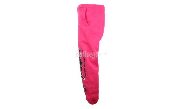 Sp5der Worldwide pantalones de chándal rosas