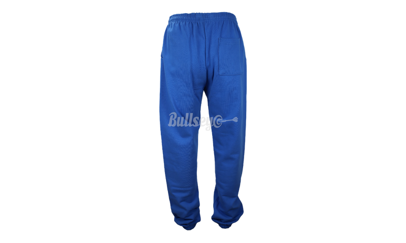 Pantalones de chándal Sp5der Worldwide Letras azules y blancas