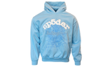 Spider Worldwide White Letters Sky Blue Hoodie-adidas Originals Continental 80 Women's Shoes