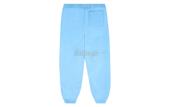 Spider Worldwide White Letters Sky Blue Sweatpants