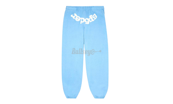 Spider Worldwide White Letters Sky Blue Sweatpants-nike air 180 olympic 2012 results 2017