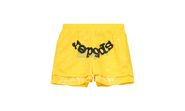 Spider Yellow OG Web Double Layer Short-alexander mcqueen contrasting slits single breasted blazer item