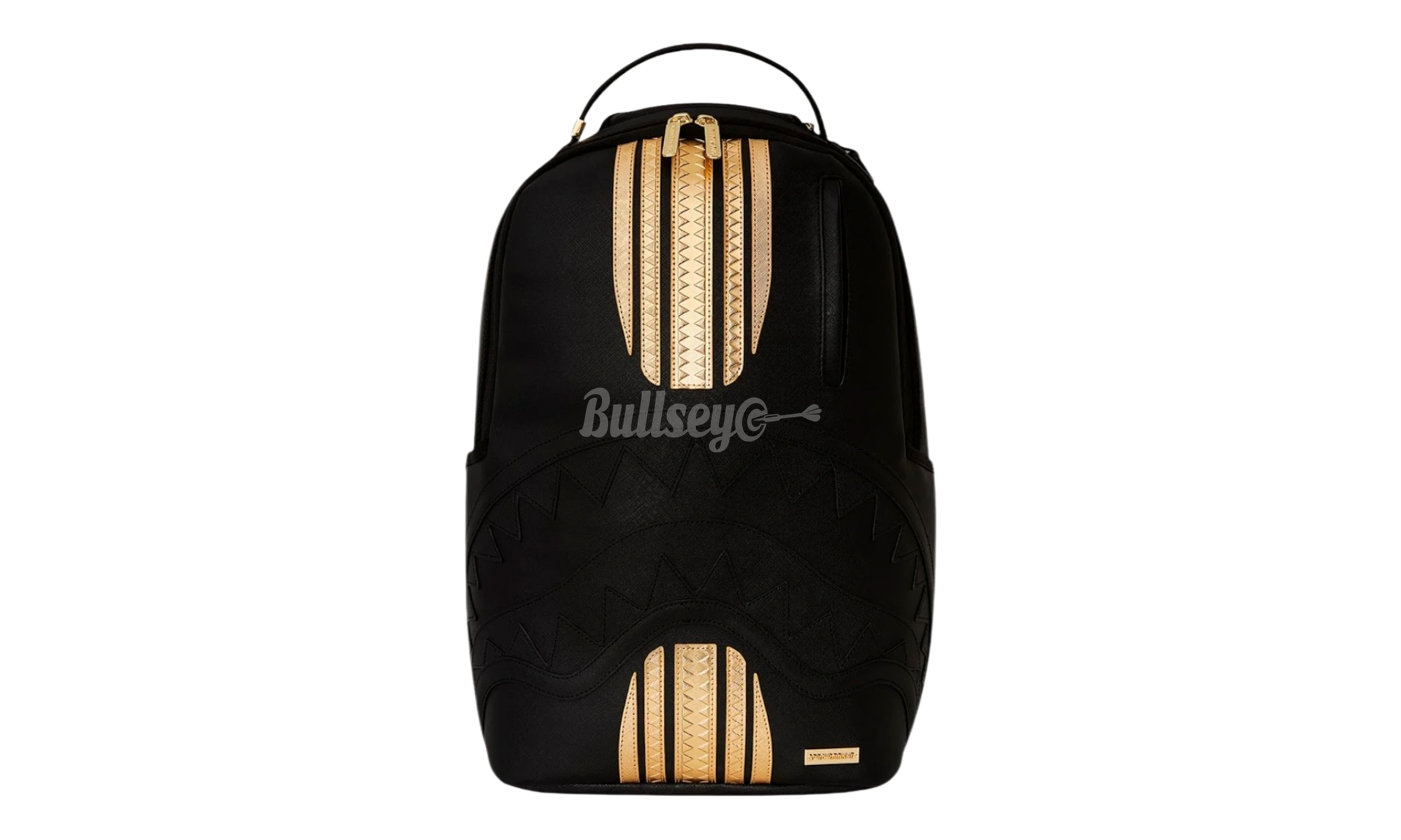 Sprayground Gold Stripes Black DLXSV Backpack-Bullseye Sneaker Boutique