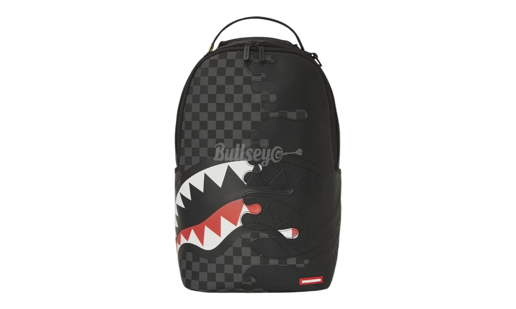 Sprayground Unfinished Shark DLXSV Black Backpack-Bullseye Sneaker Boutique