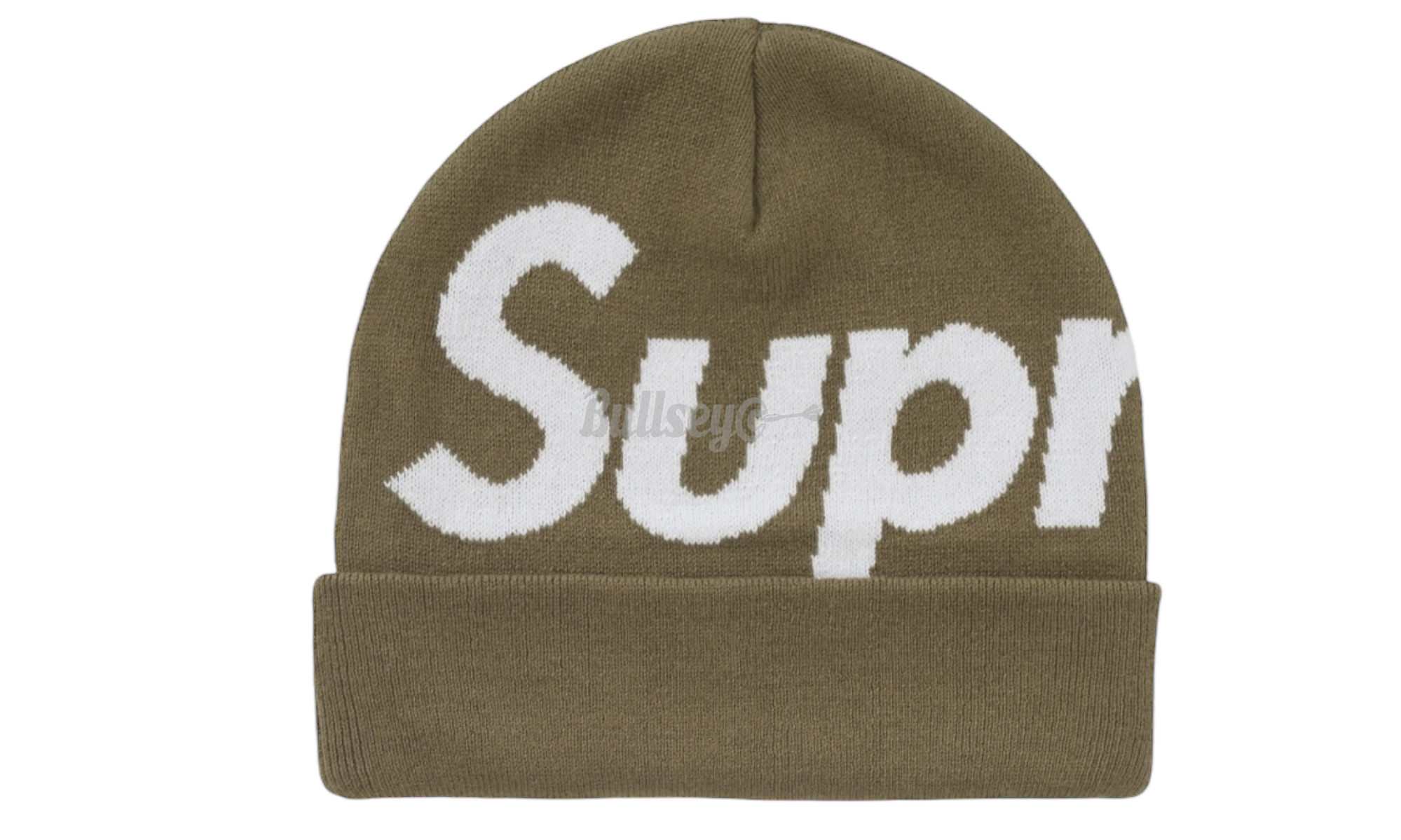 Supreme Big Logo Beanie Olive (FW24)-Bullseye Sneaker Boutique