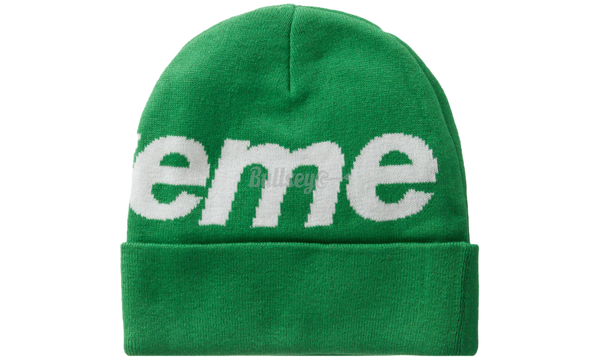 Supreme Big Logo Green Beanie