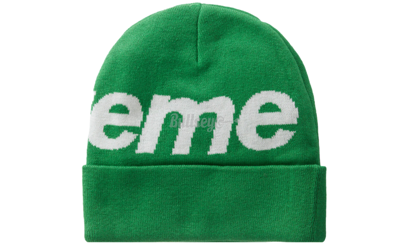 Supreme Big Logo Green Beanie