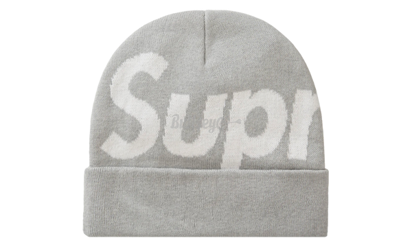 Supreme Big Logo Grey Beanie-Bullseye God Sneaker Boutique