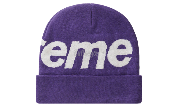 Supreme Big Logo Purple Beanie
