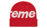 Supreme Big Logo Red Beanie