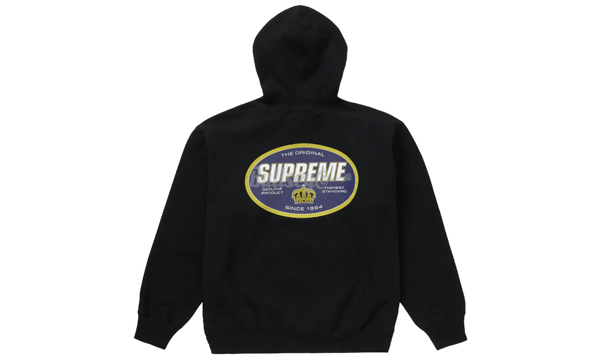 Supreme Crown Hooded "Black" Sweatshirt-Bullseye Sneaker Yellow Boutique