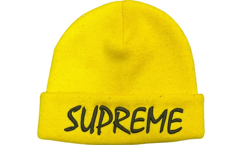 Supreme FTP Yellow Beanie (PreOwned)-Bullseye Sneaker Boutique