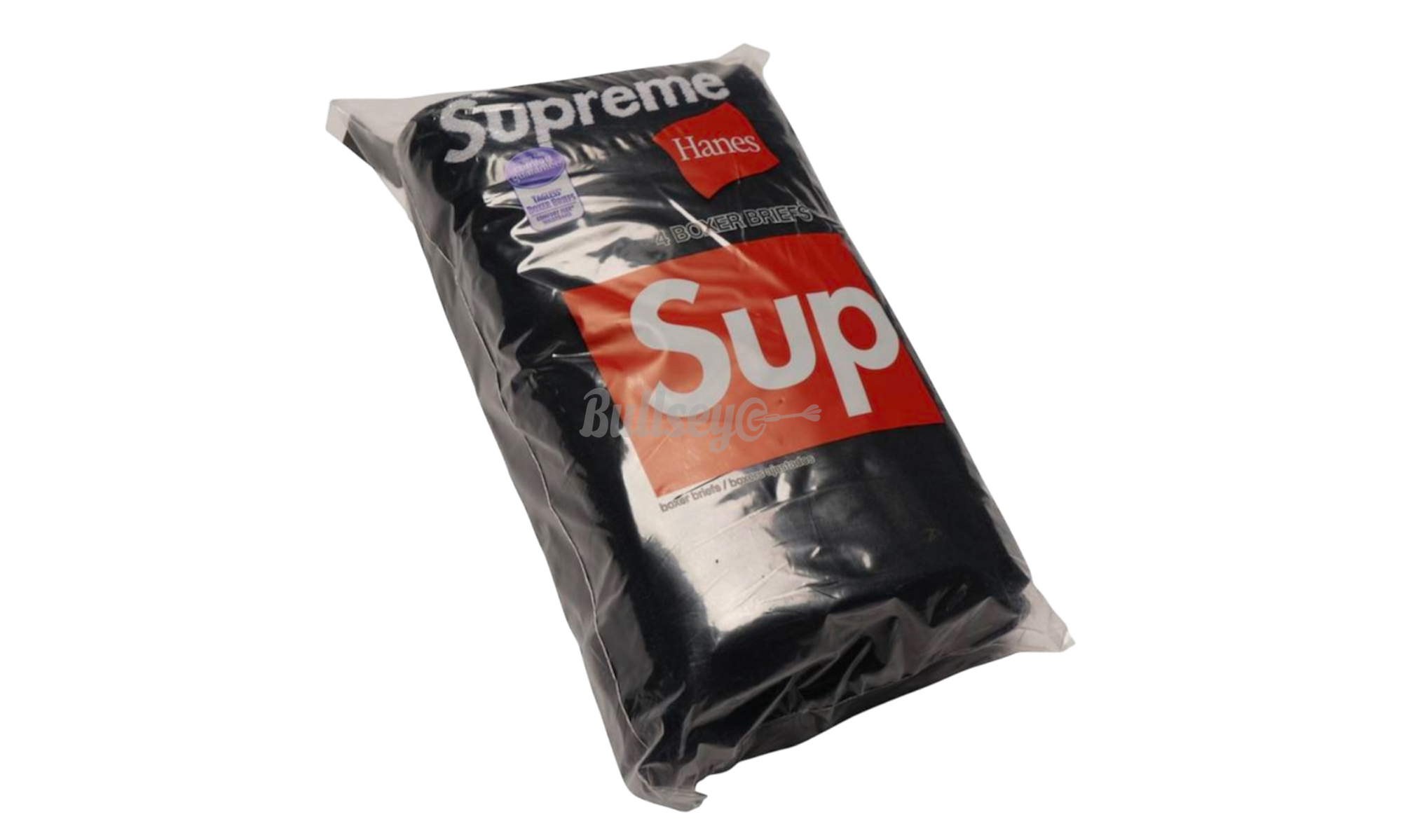 Supreme Hanes Boxer Briefs Black (4 Pack)