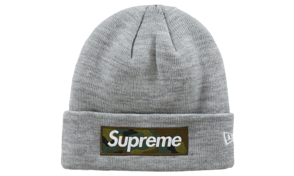 Supreme Heather Grey New Era Box Logo Beanie (FW23)-What do you love most about fell running