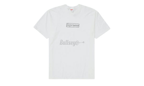 Supreme KAWS Chalk Logo White T-Shirt-logo stitching print tote