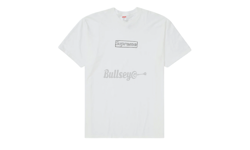 Supreme KAWS Chalk Logo White T-Shirt-Bullseye Sneaker Boutique