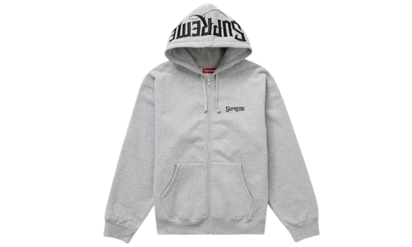 Supreme Mister Cartoon Heather Grey Zip-Up Hoodie-Urlfreeze Sneakers Sale Online