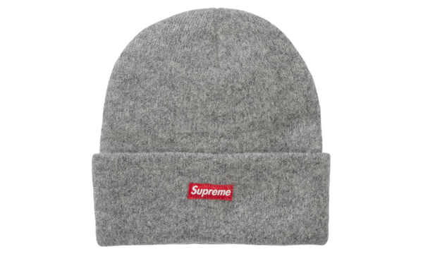 Supreme Mohair Heather Grey Beanie-The Golden Age of Sneaker Advertising