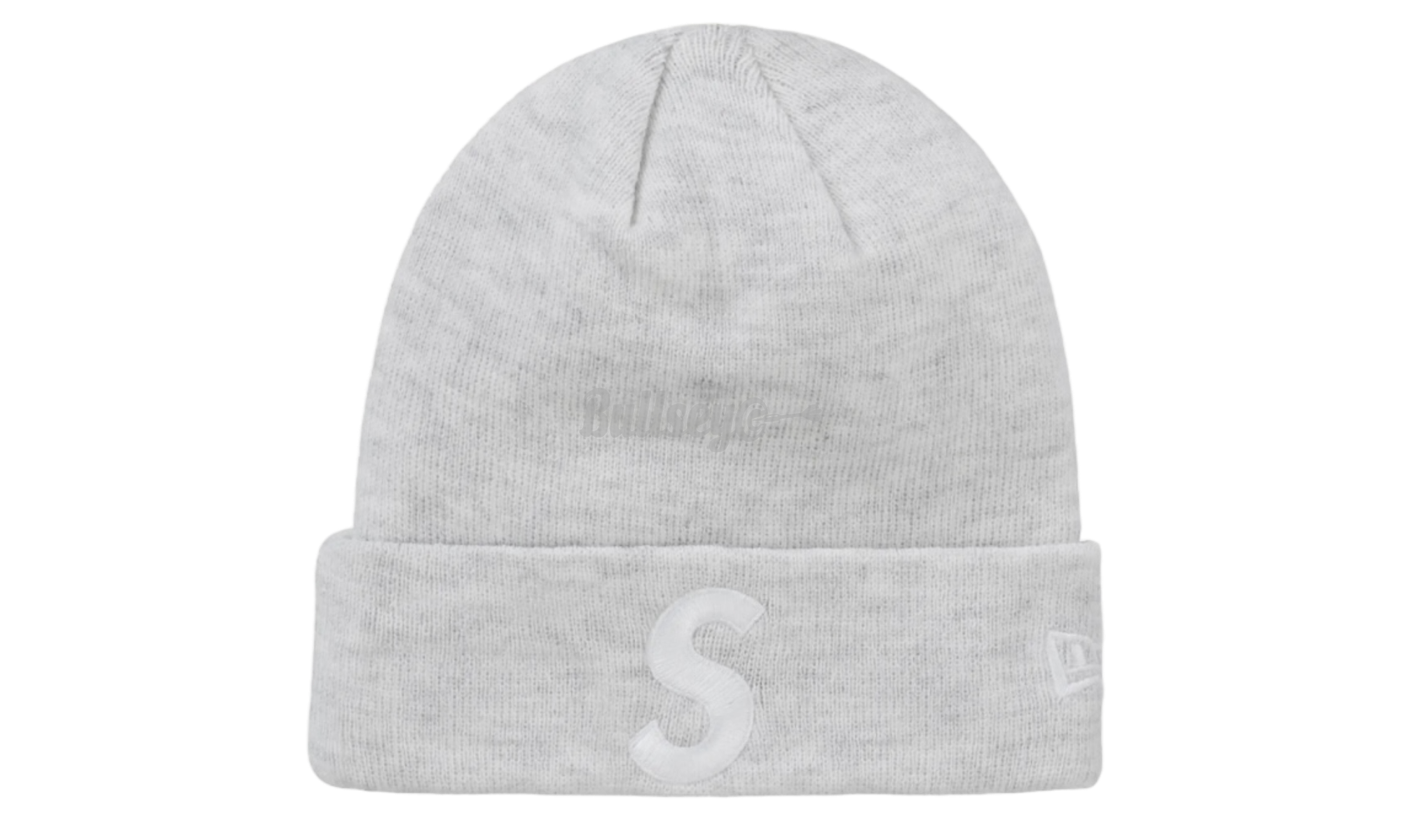 Supreme New Era S Logo Beanie Heather Grey (FW24)-Bullseye Sneaker Boutique