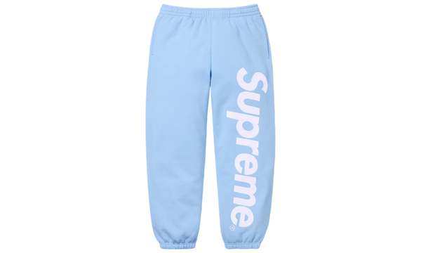 Supreme Satin Applique Baby Blue Sweatpants-Bullseye Sneaker Boutique