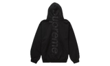 Supreme Satin Applique Black Hoodie (PreOwned)