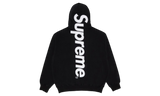 Supreme Satin Applique Black Hoodie-Bullseye Sneaker Boutique