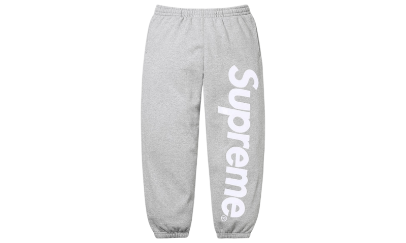 Supreme Satin Applique Grey Sweatpants-Bullseye Sneaker Boutique