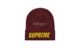 Supreme Slant Burgundy Beanie-Bullseye Sneaker Nimble Boutique
