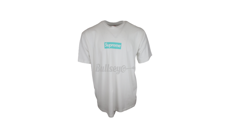 Supreme Tiffany & Co. Box Logo White T-Shirt-Bullseye Schwarz Sneaker Boutique