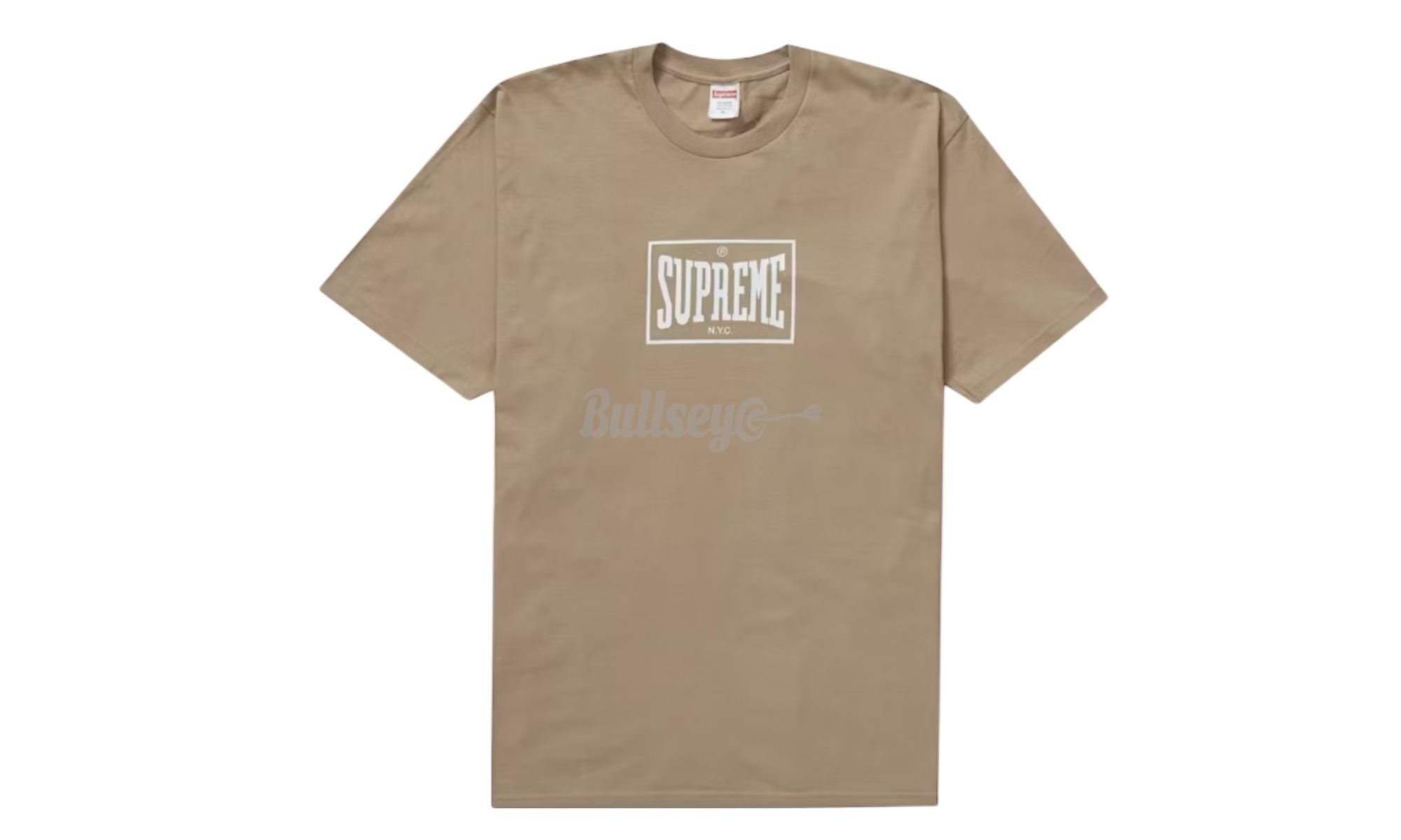 Supreme Warm Up Tee Khaki-Bullseye Sneaker Boutique