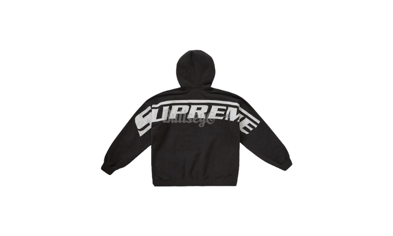 Supreme Wrapped Half Zip Hooded "Washed Black" Sweatshirt-Bullseye Sneaker Boutique