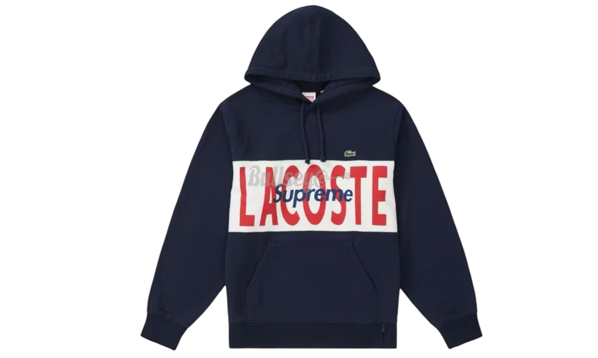 Supreme x Lacoste Navy Hoodie-Bullseye Sneaker Boutique