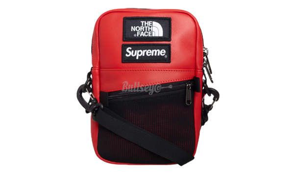 Supreme x The North Face Red Leather Shoulder Bag (FW18)-multi-pouch body bag Green
