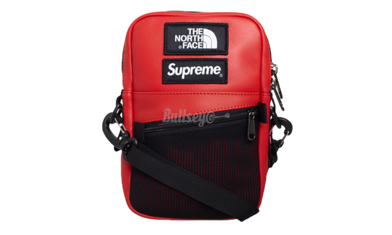 Supreme x The North Face Red Leather Shoulder Bag (FW18)-black belt chain bag
