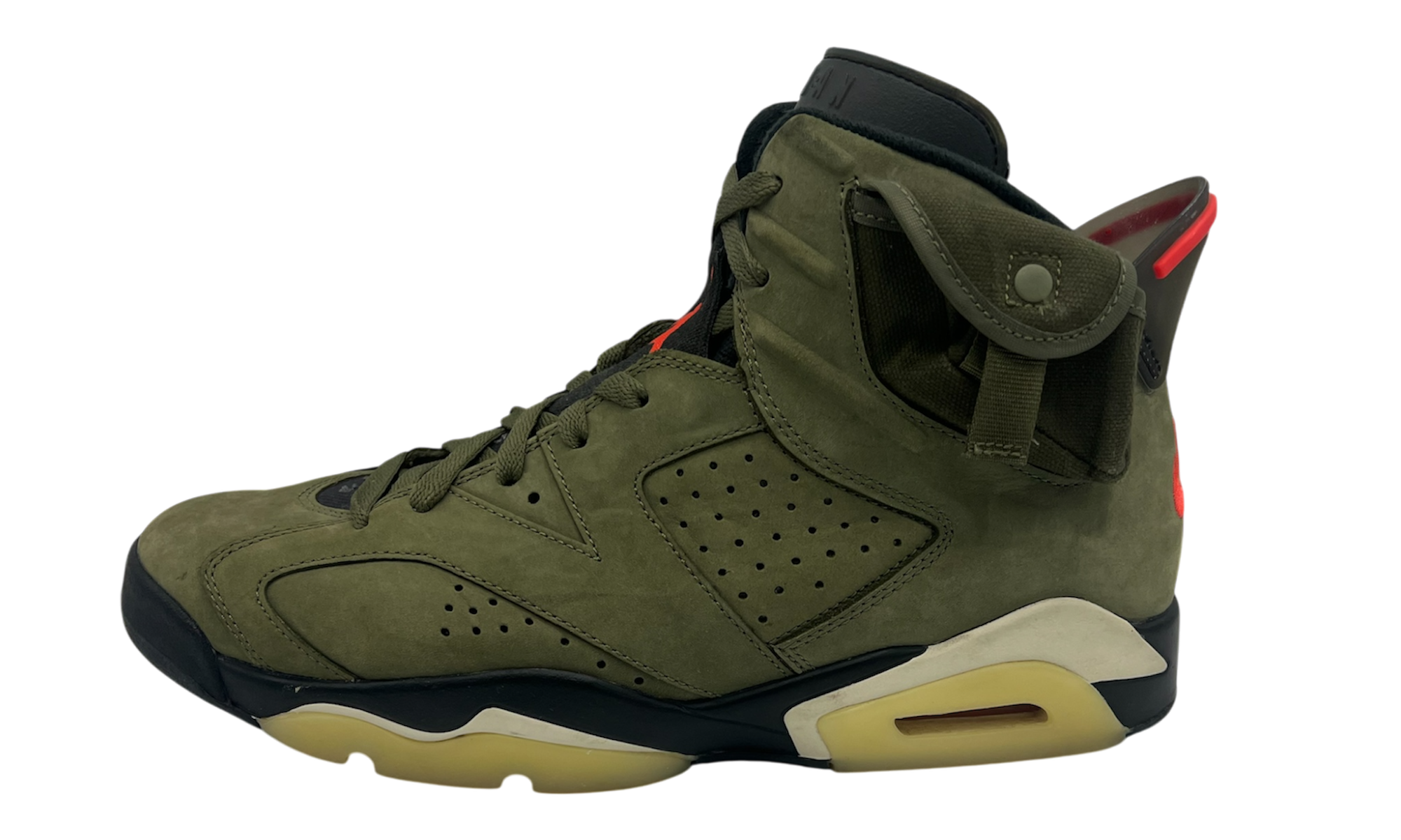 Travis Scott x Air Jordan 6 Retro "Olive" (PreOwned) (No Box)-Bullseye Sneaker Boutique