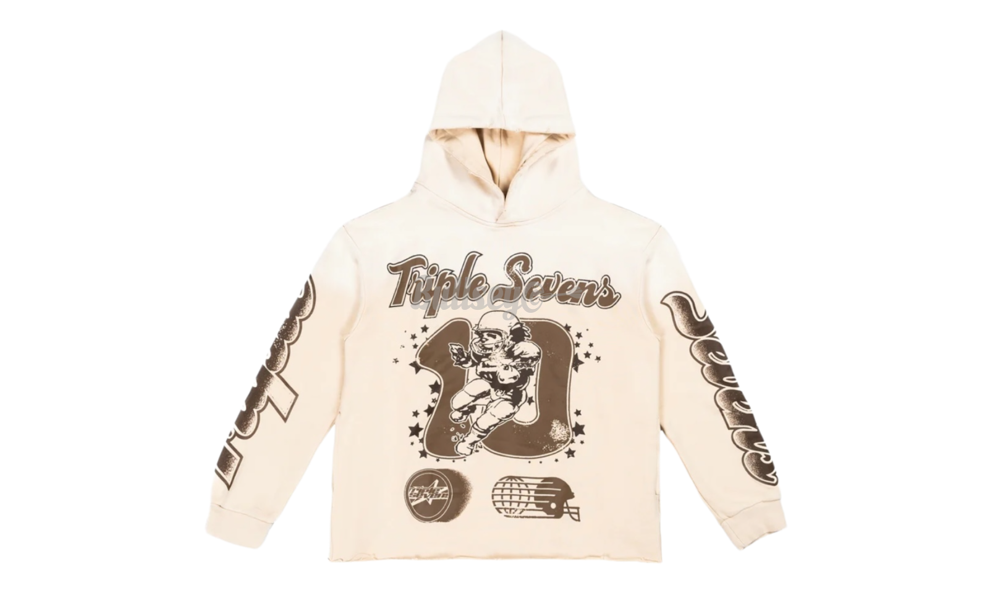 Triple Sevens All Star Football Beige Hoodie-Bullseye Sneaker Boutique