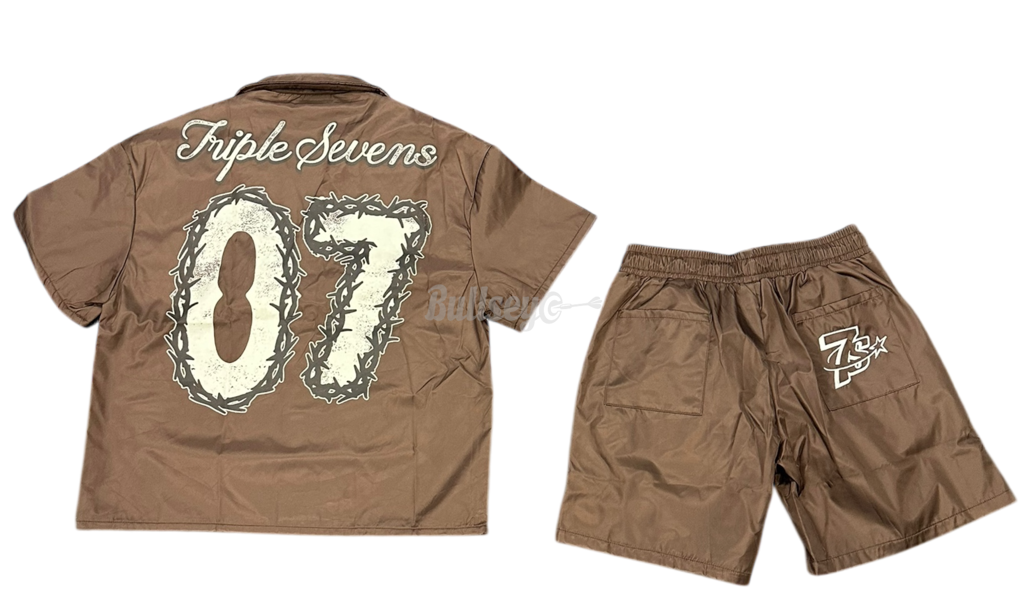 Triple Sevens Brown Nylon Suit