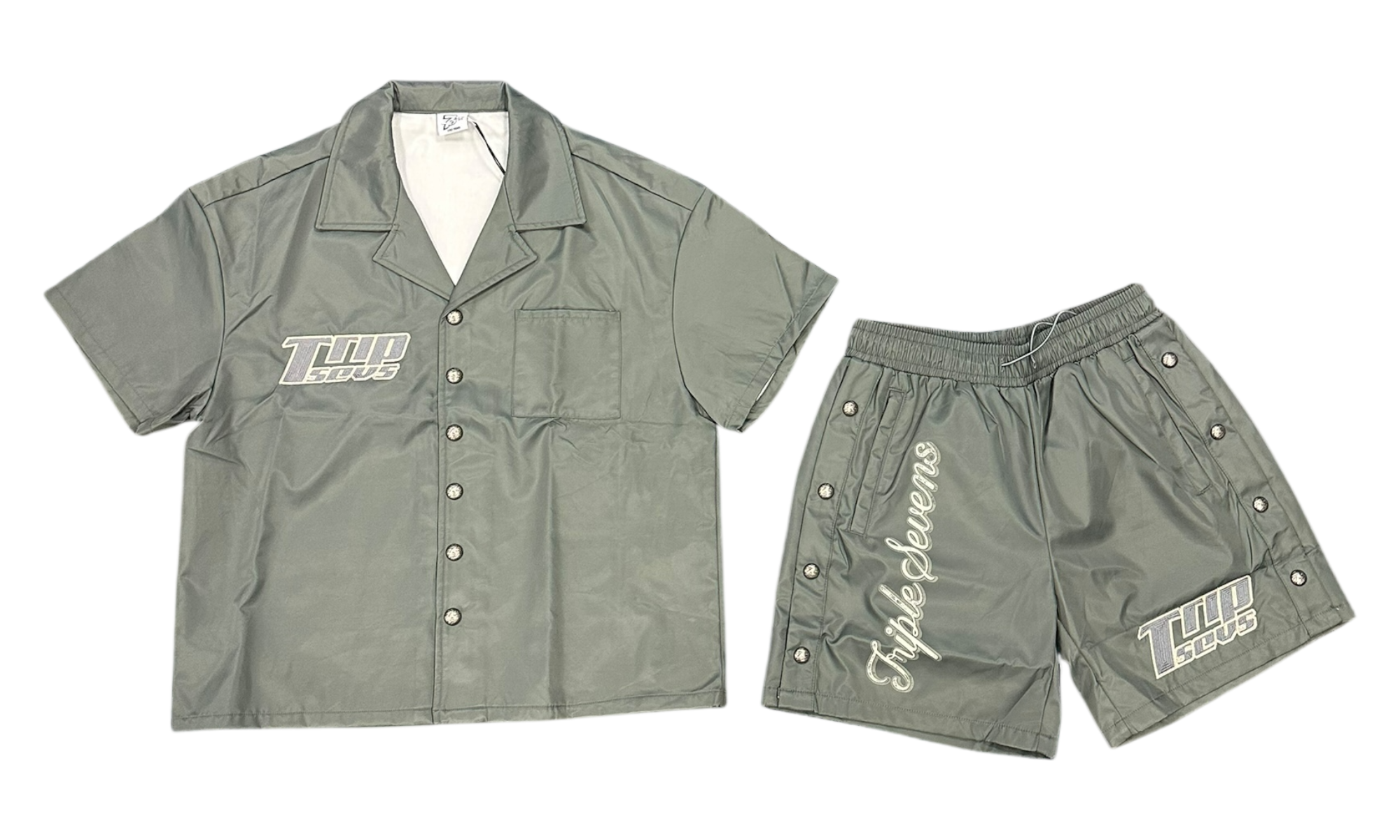 Triple Sevens Grey Nylon Suit-Bullseye Sneaker Boutique