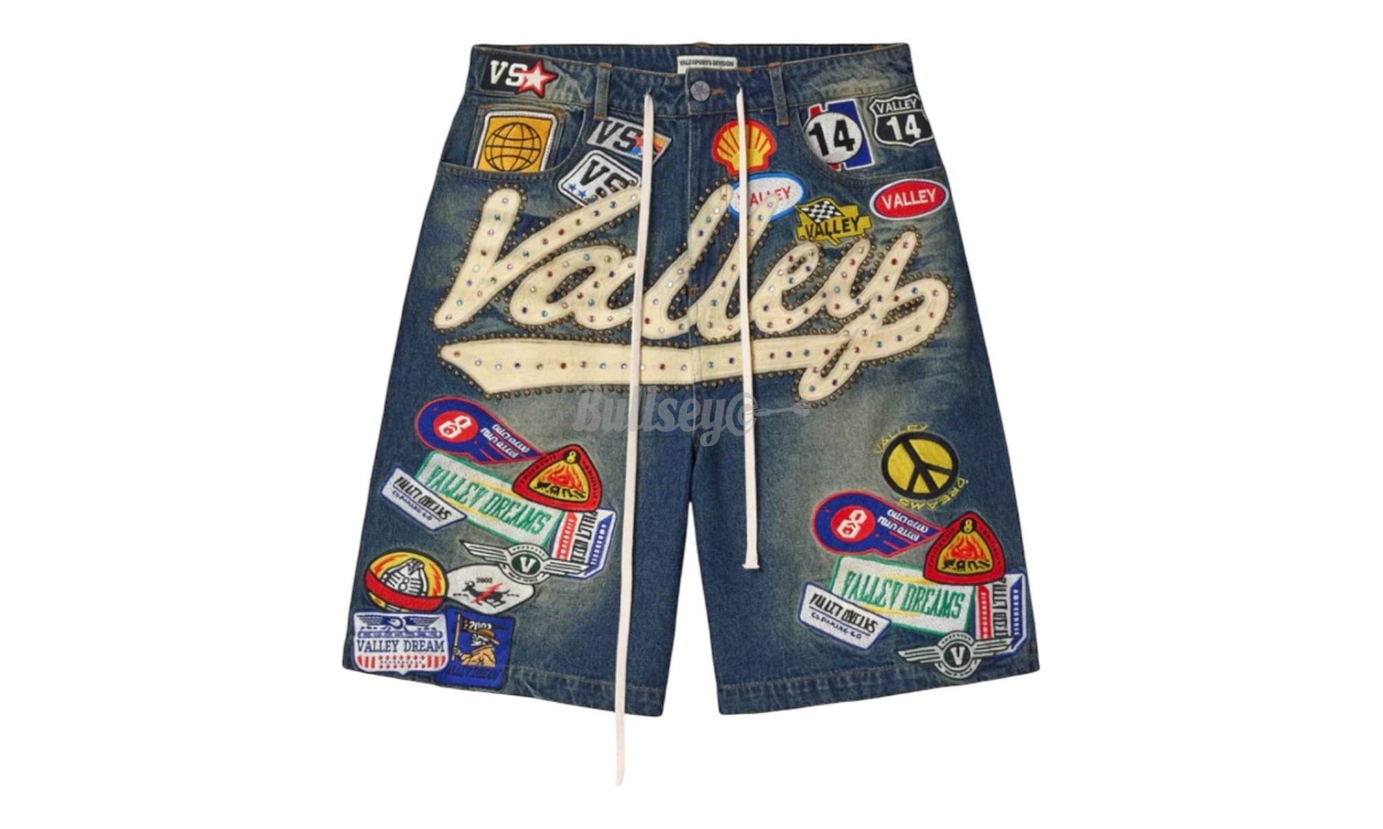 Vale Forever 1980s Blue Denim Jean Shorts-Bullseye Sneaker Boutique