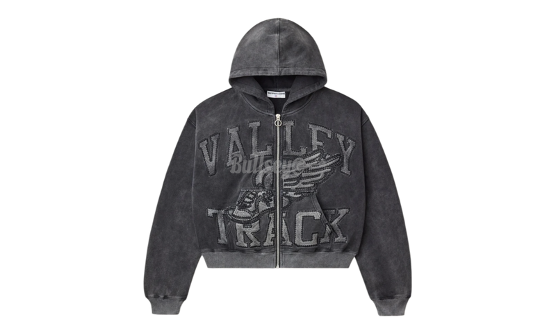 Vale Forever Black Cat Black Zip-Up Hoodie-Bullseye Sneaker Boutique