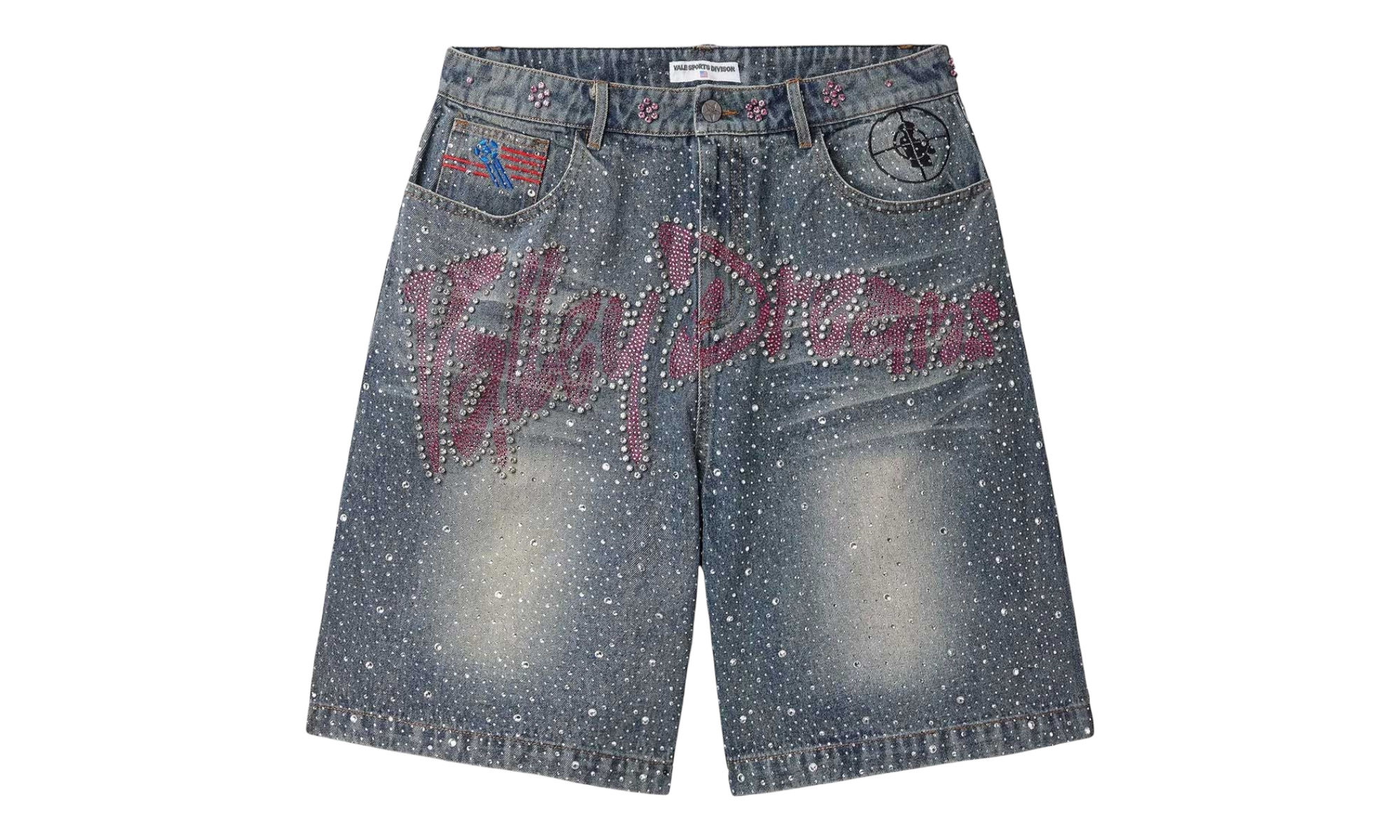 Vale Forever Iced Out Denim Jean Shorts-Bullseye Sneaker Boutique