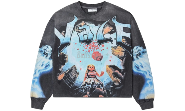 Vale Forever Red Balloon Black Longsleeve T-Shirt-Bullseye Sneaker Boutique