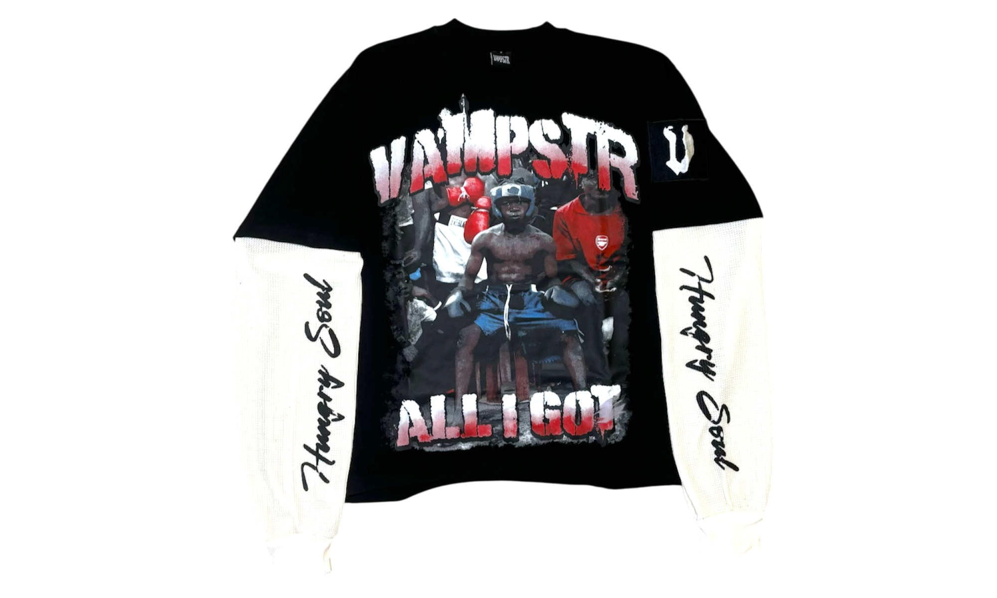 Vampstr Hungry Soul Thermal Longsleeve T-Shirt-Bullseye Sneaker Boutique