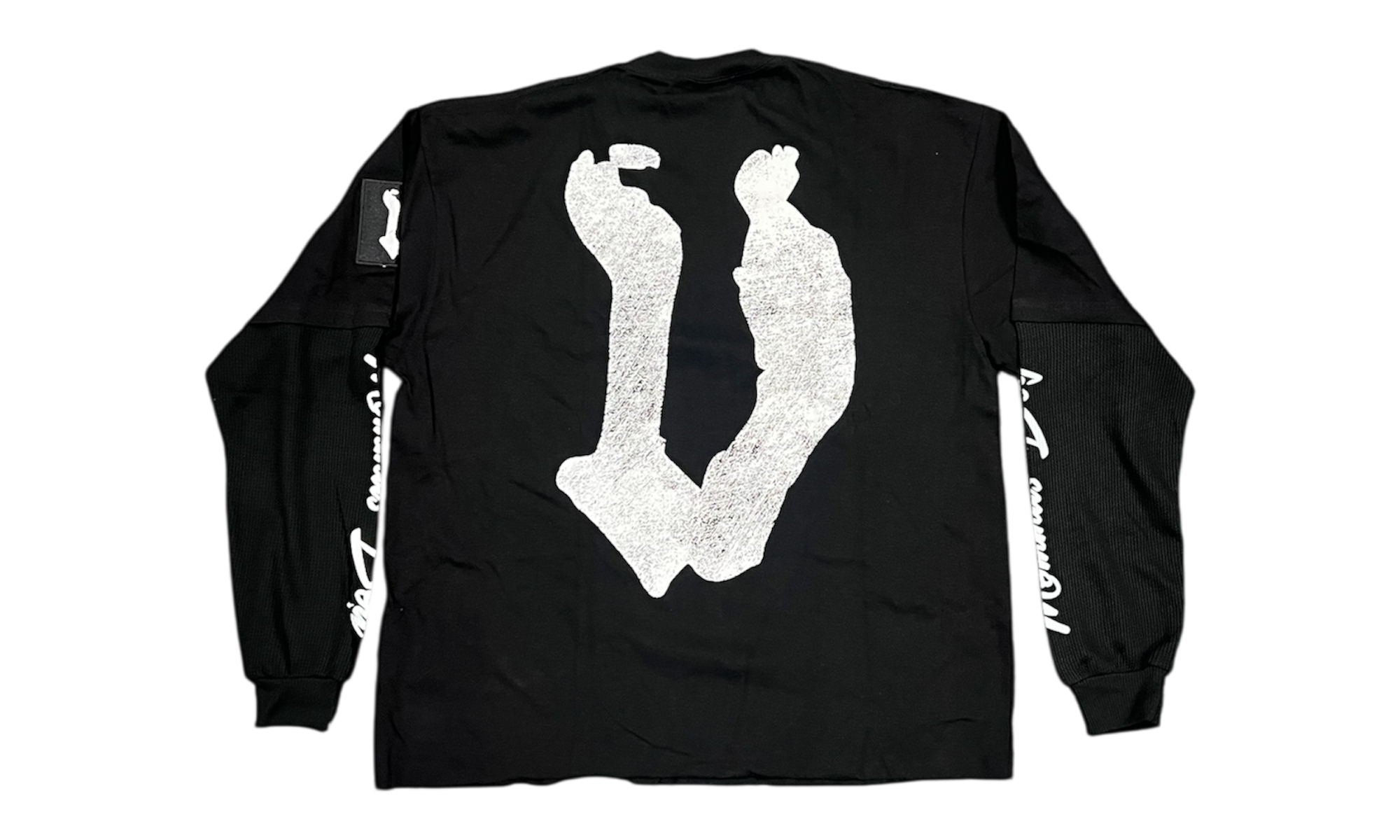 Vampstr Mommas Boy Thermal Black Longsleeve Black/Black T-Shirt