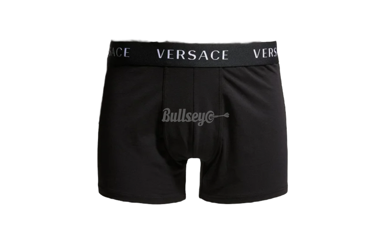 Versace Single-Pack Black Solid Logo Boxer Brief-Urlfreeze Sneakers Sale Online