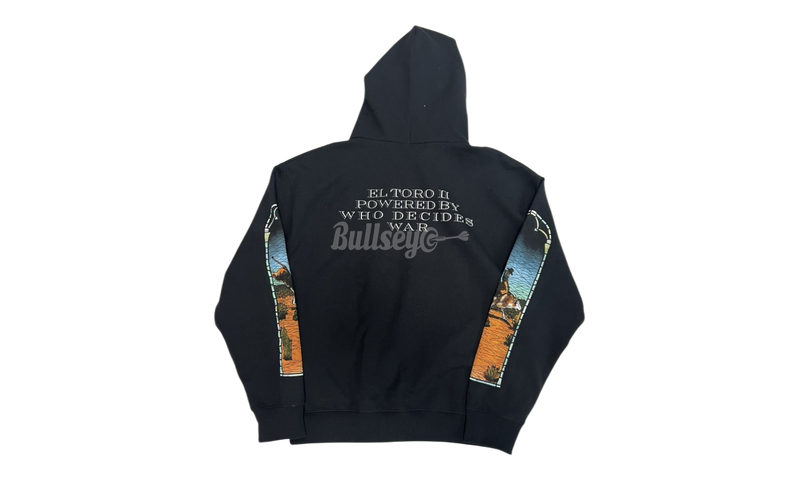 Who Decides War x EST Gee Stained Glass Black Hoodie