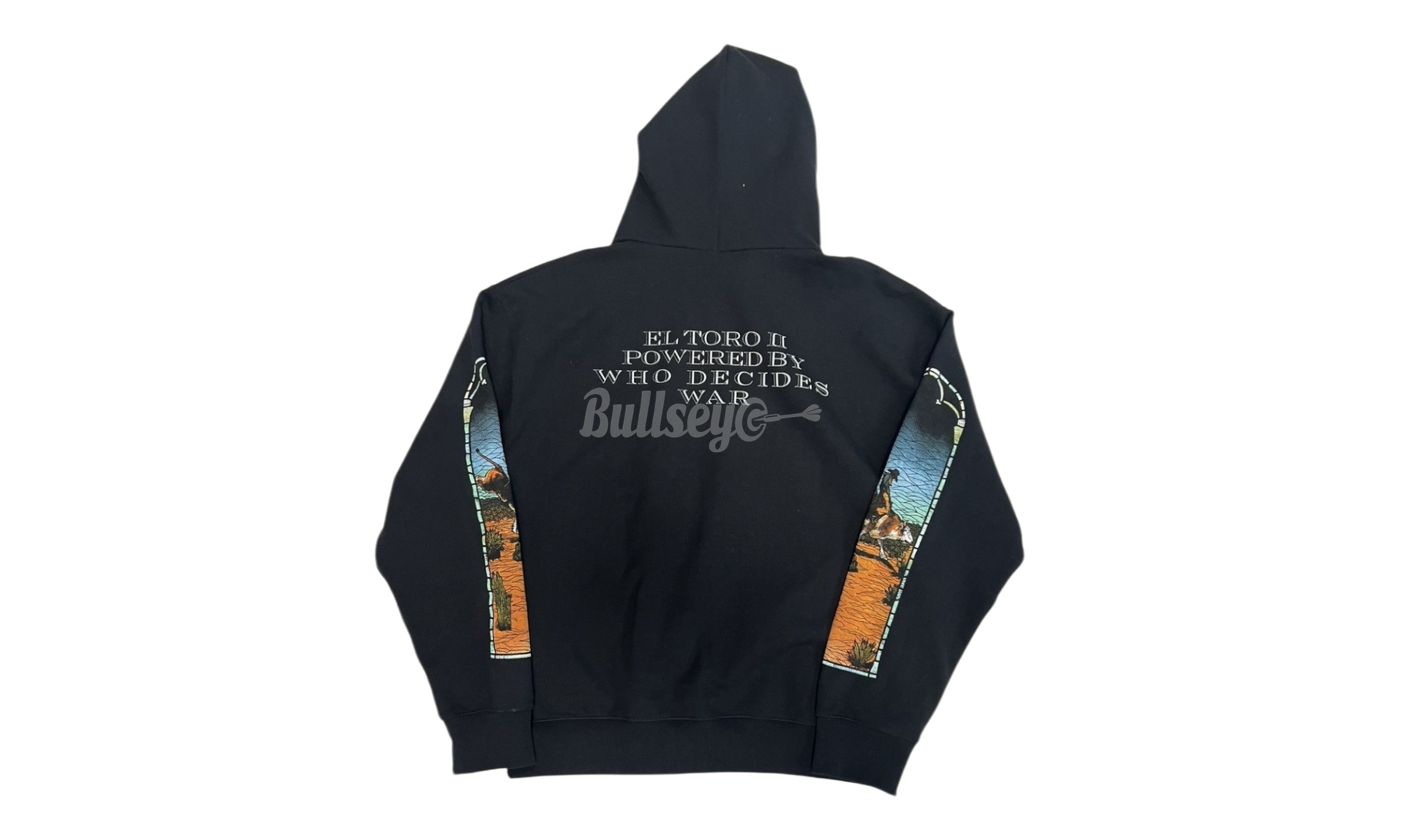 Who Decides War x EST Gee Stained Glass Black Hoodie