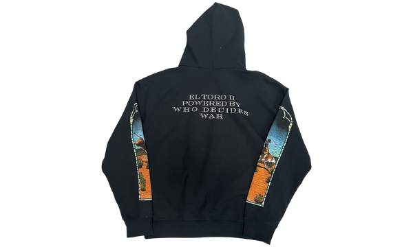 Who Decides War x EST Gee Stained Glass Black Hoodie (PreOwned)