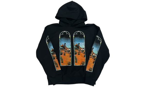 Who Decides War x EST Gee Stained Glass Black Hoodie (PreOwned)-Bullseye Sneaker Boutique